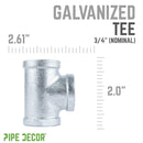 3/4 in. Galvanized Iron Tee