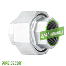 3/4 in. Galvanized Iron Union by PIPE DECOR