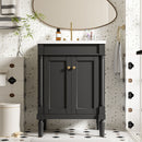 Bathroom Vanity With Top Sink, 2 Tier Storage Cabinet by Unique Piece Furniture