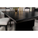 Mason - Removable Extension Leaf Dining Table - Black by HouseOfZazla