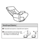 Modern With Metal Frame Swivel Game Lounge Chair With Adjustable Headrest And Waist Support, 360 Degree Rotatable Leisure Chair For Living Room - Gray by HouseOfZazla