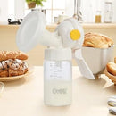 COMI Wide Neck Glass Breastmilk Collection n Storage Bottle, 4 Packs, 6oz with Screw Ring Sealing Disk; Re-markable Sealing Disc. BPA Free, Fits Breast Pumps & Nipples (4 Gray Lids) by TinyTreasures Baby Boutique