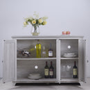 3 Door Mirrored Sideboard Cabinet With Adjustable Shelves