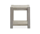 Burgess - Rectangular End Table - Calico Gray