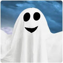4 Pack Halloween Hanging Ghosts, 27.5" Cute Flying Ghost Decorations for Front Yard Patio Lawn Garden Party Décor and Holiday Decorations by CozyNest Decor