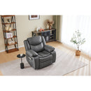 Recliner Chair With Vibration And Heating - Gray by HouseOfZazla
