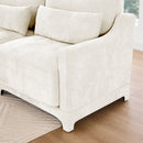 Elegant Sofa With Ergonomic Design And Lumbar Pillows by HouseOfZazla