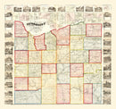 Vintage Map of Cattaraugus County, New York 1856
