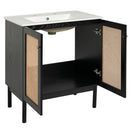Bathroom Vanity With Soft Closing Mechanism - Black by HouseOfZazla