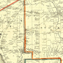 Vintage Map of Chautauque County, New York 1854