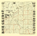 Vintage Map of Chautauque County, New York 1854