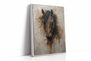Rawhide Gaze Textured Horse Portrait