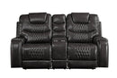 Braylon - Recliner Loveseat With Cupholder Console - Brown