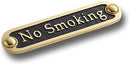 No Smoking Brass Door Sign. Traditional Style Home Décor Wall Plaque Handmade By The Metal Foundry UK. by CozyNest Decor