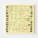 Vintage Map of Chenango County, New York 1855