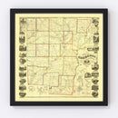 Vintage Map of Chenango County, New York 1855