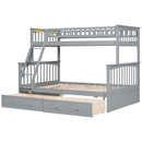 Bunk Bed With Drawers, Convertible Storage Bed by HouseOfZazla