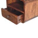 Curved Upper Slot Floating Nightstand by Unique Piece Furniture