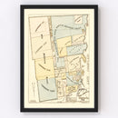 Vintage Map of Clinton County, New York 1885