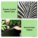 Outdoor Raised Garden Bed with Privacy Screen and Metal Planter Box by HouseOfZazla
