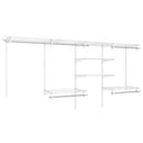 4-8 Feet Closet Organizers and Storage System with Hanging Rod for Laundry Bedroom by LJGDeals