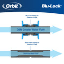 3/4" X 3/4" X 1" Blu-Lock Bullhead Tee 31684