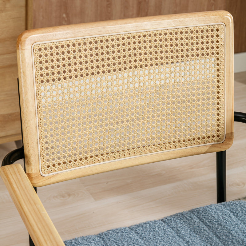 Accent Chair - Modern Industrial Slant Armchair with Metal Frame - Premium High Density Soft Single chair for Living Room Bedroom