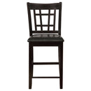 Danford - 5 Piece Counter Height Dining Set With Upholstered Stools - Espresso by HouseOfZazla