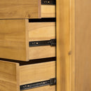 5 Drawer Dresser - Natural Wood / Brown by Unique Piece Furniture