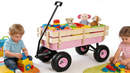 Outdoor Wagon All Terrain Pulling with Wood Railing