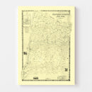 Vintage Map of Dutchess County, New York 1850