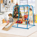 6-in-1 Indoor Jungle Gym with Slide for Boys and Girls 3+ Years Old-Blue by LJGDeals