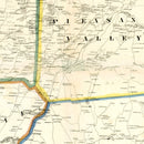 Vintage Map of Dutchess County, New York 1858
