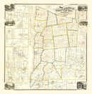 Vintage Map of Dutchess County, New York 1858