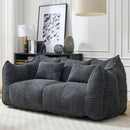 Comfortable Dual Beanbag Chair With High Resilience Foam Core For 2 People by HouseOfZazla