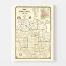 Vintage Map of Onondaga County, New York 1852