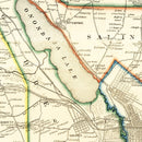Vintage Map of Onondaga County, New York 1852