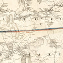 Vintage Map of Rensselaer County, New York 1854