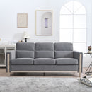 Comfortable Solid Wood Three-Seater Sofa