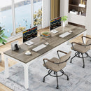 Extra Long 2 Person Computer Desk With Collaborative Workstation by HouseOfZazla