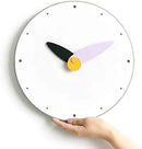 Stephanie Imports Modern Minimalist Purple & Black Wall Clock by CozyNest Decor