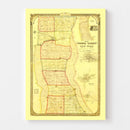 Vintage Map of Seneca County, New York 1858