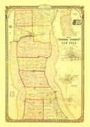 Vintage Map of Seneca County, New York 1858