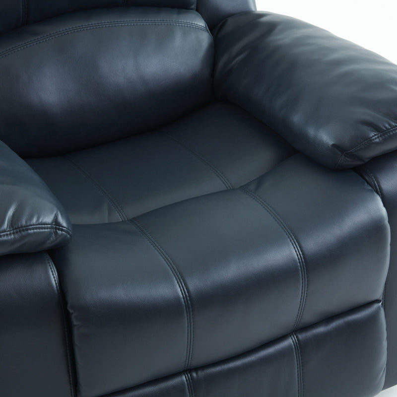 Charlotte - Gel Glider Recliner - Blue, photo 3 of 13