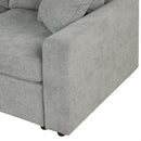 4-Seat L-shaped Modular Sofa with Thick Backrest and Seat Cushions, Suitable for Living Rooms, Offices