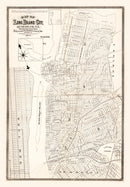Vintage Map of Queens County, New York 1874