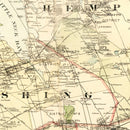 Vintage Map of Kings County, New York 1886