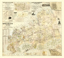 Vintage Map of Kings County, New York 1886