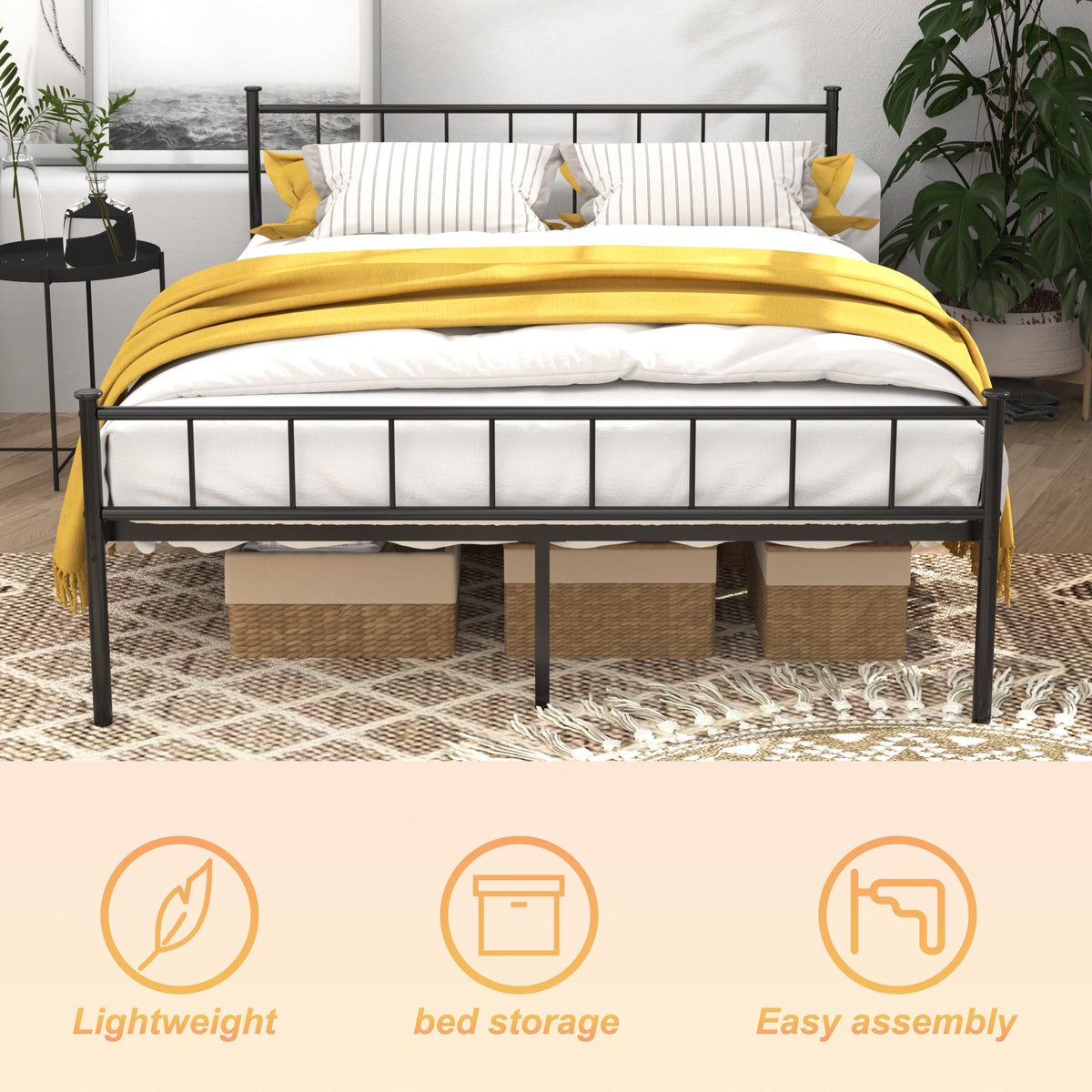 Queen Size Bed Frame, Headboard and Footboard, photo 5 of 9
