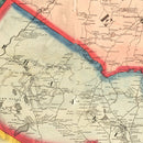 Vintage Map of Bergen County, New Jersey 1861